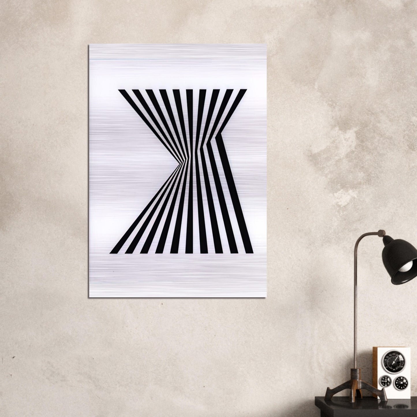 UNTITLED FRAGMENT 1 1965 - Bridget Riley Brushed Aluminum Print - 70x100 cm / 28x40 inches | Bridget Riley Aluminum Print | Bridget Riley Prints