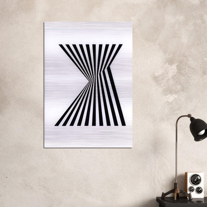UNTITLED FRAGMENT 1 1965 - Bridget Riley Brushed Aluminum Print - 70x100 cm / 28x40 inches | Bridget Riley Aluminum Print | Bridget Riley Prints