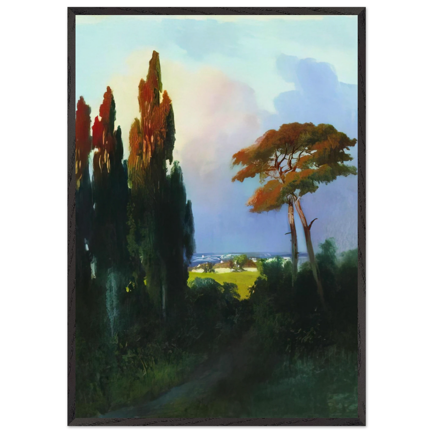 Ukraine - Arkhyp Kuindzhi 70x100 cm / 28x40 inches Framed Art Print – Black Wooden Frame