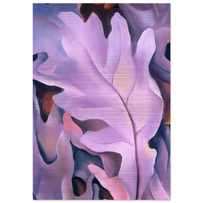 Purple Leaves - Georgia O'Keeffe Brushed Aluminum Print - 70x100 cm / 28x40 inches | Georgia O'Keeffe Aluminum Print | Georgia O'Keeffe Prints