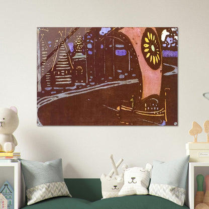 THE GOLDEN SAIL 1903 - Wassily Kandinsky Acrylic Print - 70x100 cm / 28x40″ inches | Wassily Kandinsky Wall Art | Wassily Kandinsky Prints