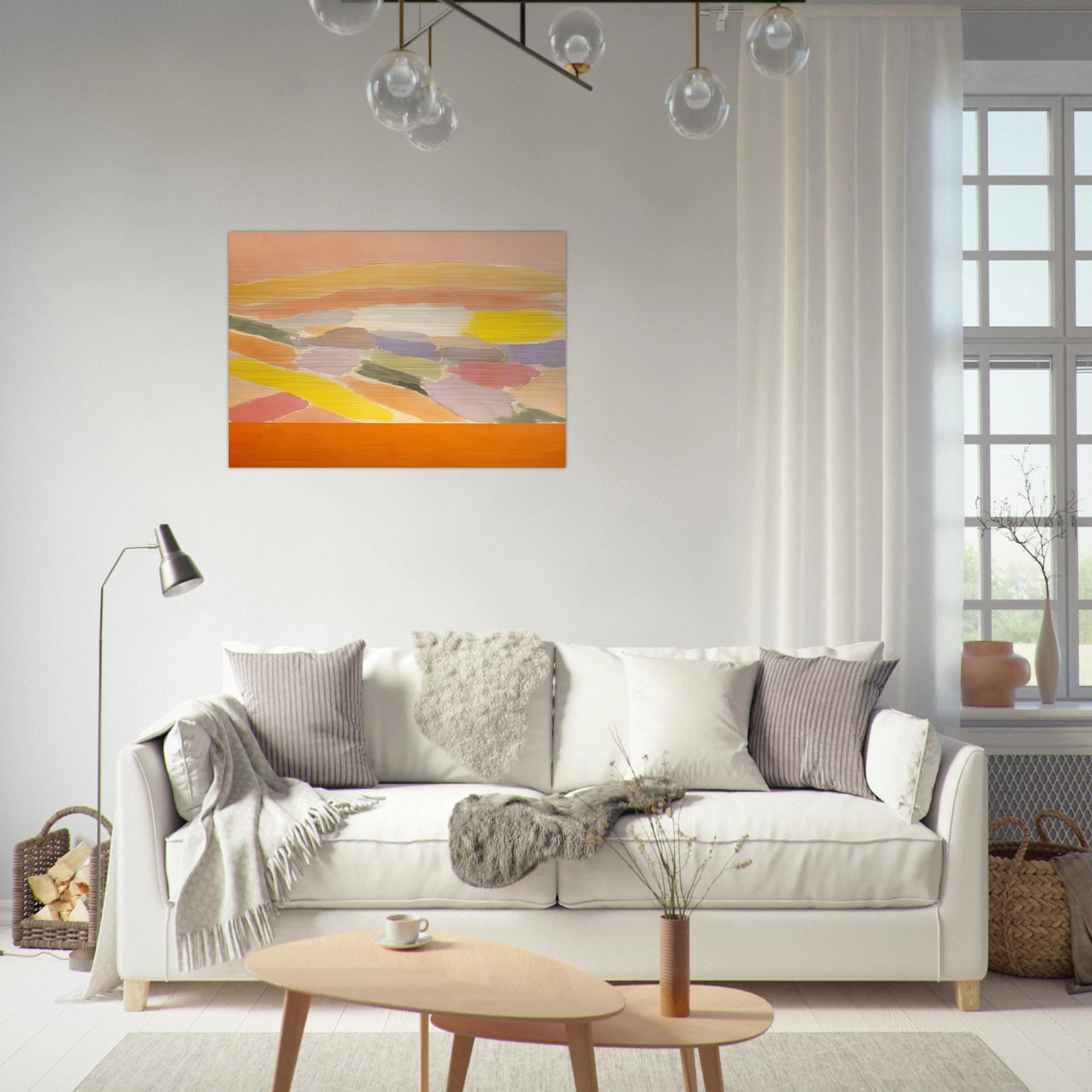 Arielle - 1978 - Ronnie Landfield Brushed Aluminum Print - 70x100 cm / 28x40 inches | Ronnie Landfield Aluminum Print | Ronnie Landfield Prints