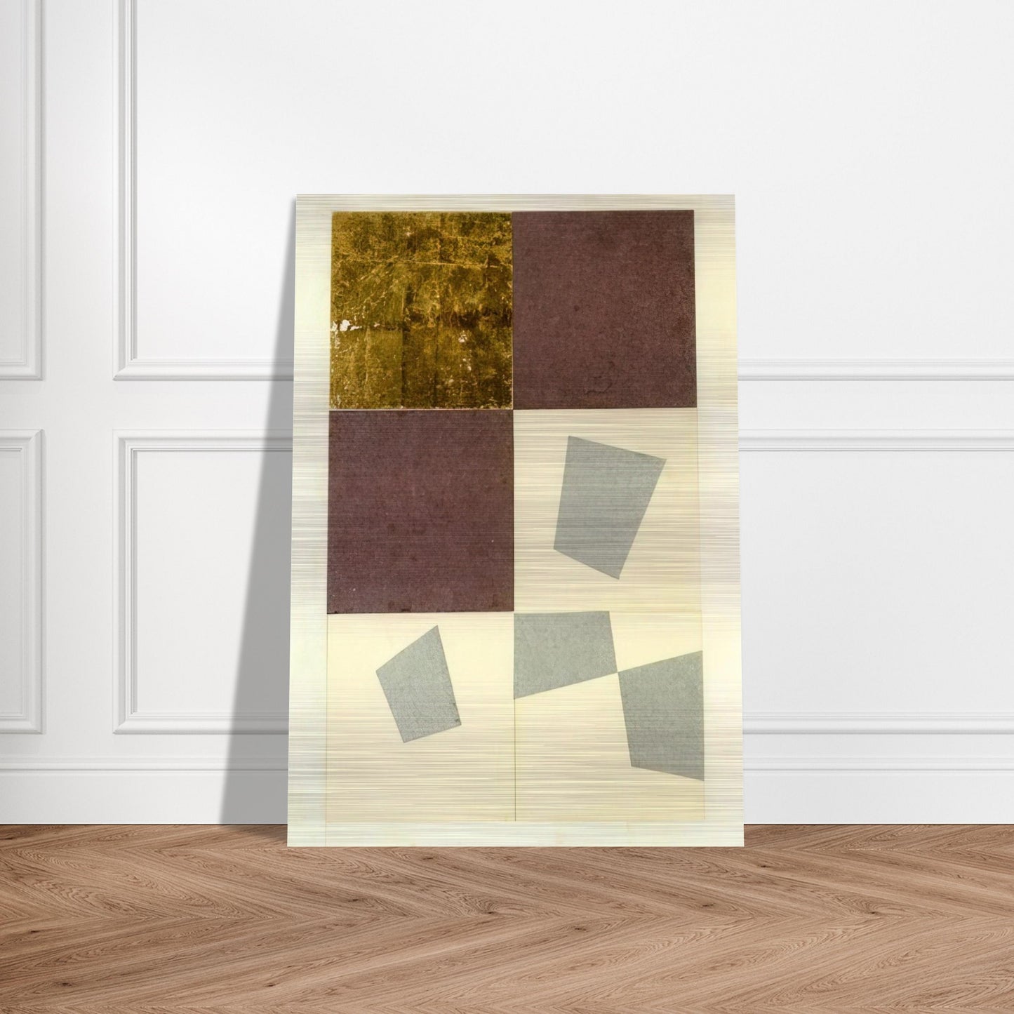 Geometric Collage - Jean Arp Brushed Aluminum Print - 70x100 cm / 28x40 inches | Jean Arp Aluminum Print | Jean Arp Prints