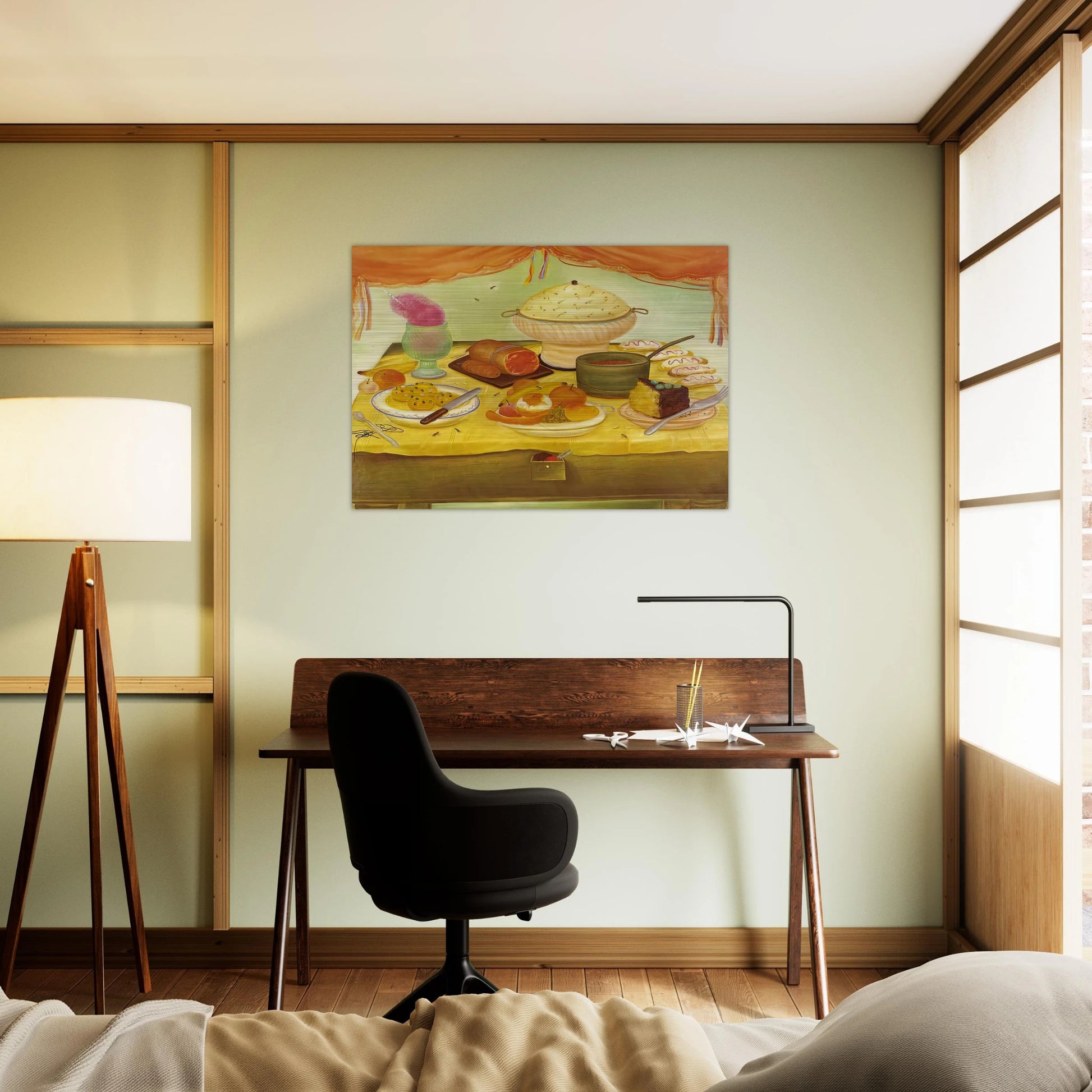STILL LIFE - Fernando Botero Brushed Aluminum Print - 70x100 cm / 28x40 inches | Fernando Botero Aluminum Print | Fernando Botero Prints