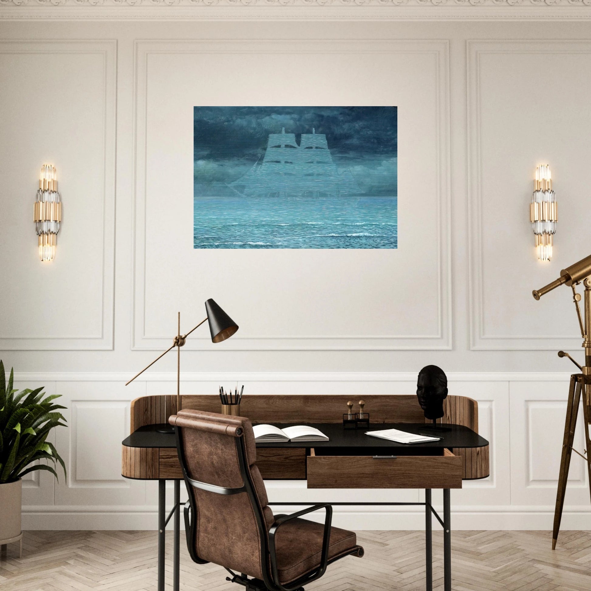 THE SEDUCER 1953 1 - Rene Magritte Brushed Aluminum Print - 70x100 cm / 28x40 inches | Rene Magritte Aluminum Print | Rene Magritte Prints