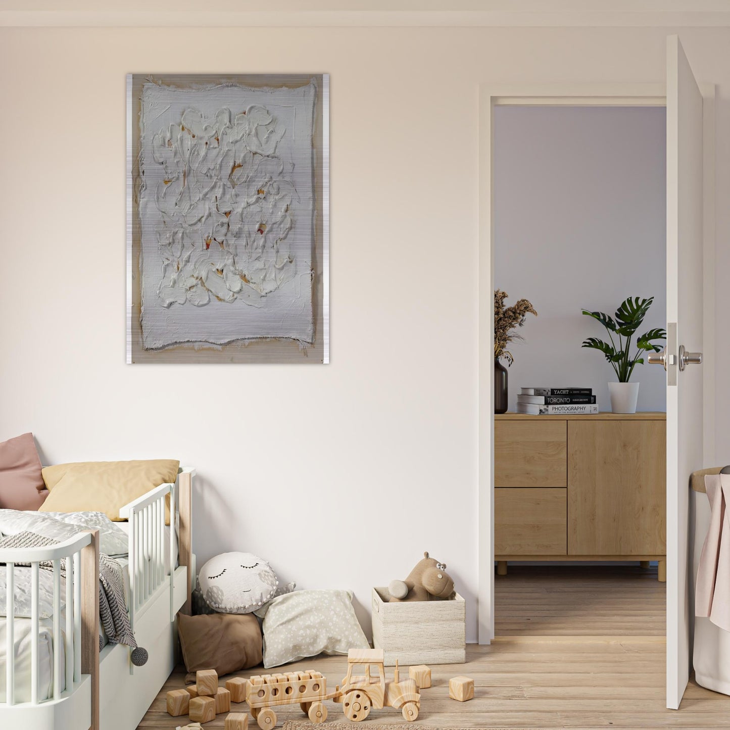 Untitled - Robert Ryman Brushed Aluminum Print - 70x100 cm / 28x40 inches | Robert Ryman Aluminum Print | Robert Ryman Prints