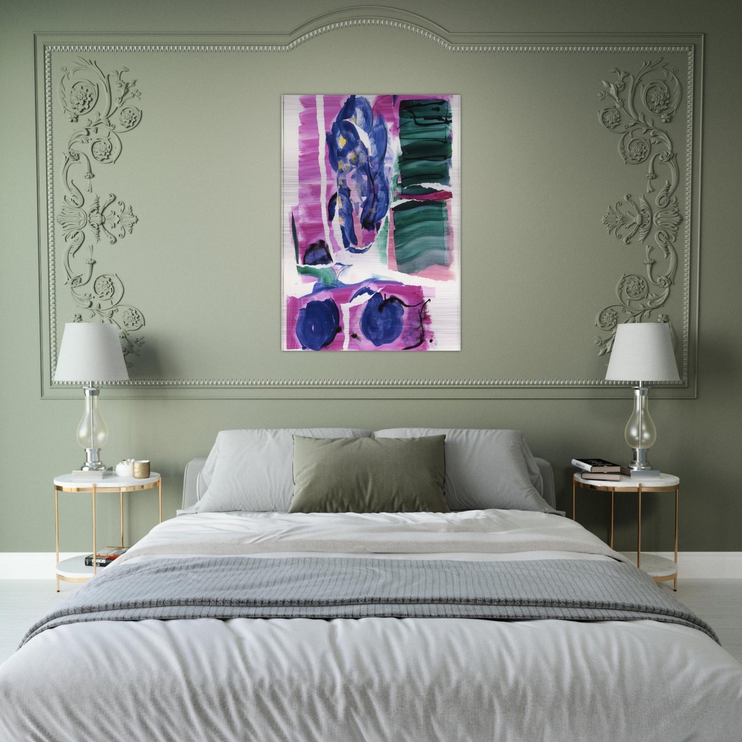 Variations I on Clark's Cove - Grace Hartigan Brushed Aluminum Print - 70x100 cm / 28x40 inches | Grace Hartigan Aluminum Print | Grace Hartigan Prints