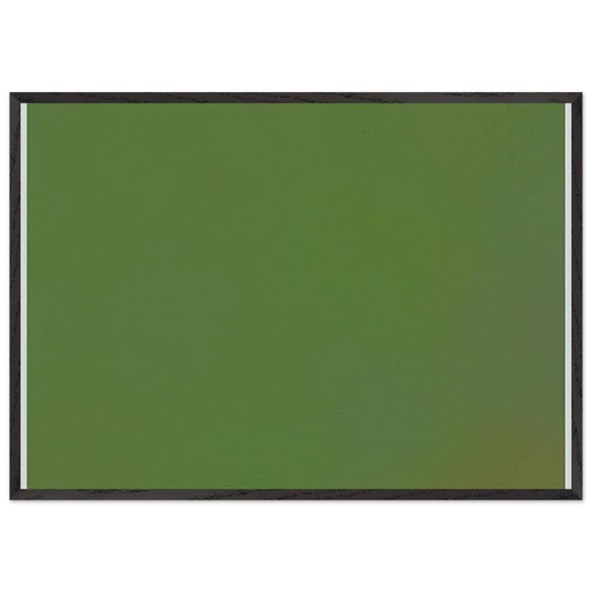 Microchromie vert-terre - Fernand Leduc 70x100 cm / 28x40 inches Framed Art Print – Black Wooden Frame