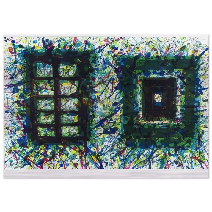 Concert Hall Set III  SF-232  - Sam Francis Brushed Aluminum Print - 70x100 cm / 28x40 inches | Sam Francis Aluminum Print | Sam Francis Prints