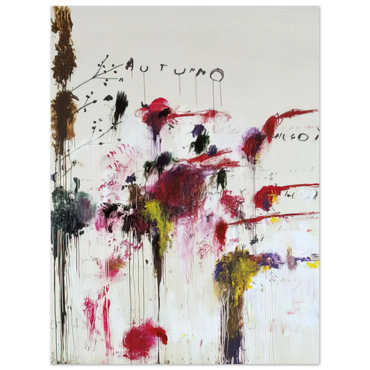 Cy Twombly - Quattro Stagioni II. Autunno  75x100 cm / 30x40inches Fine Art Poster
