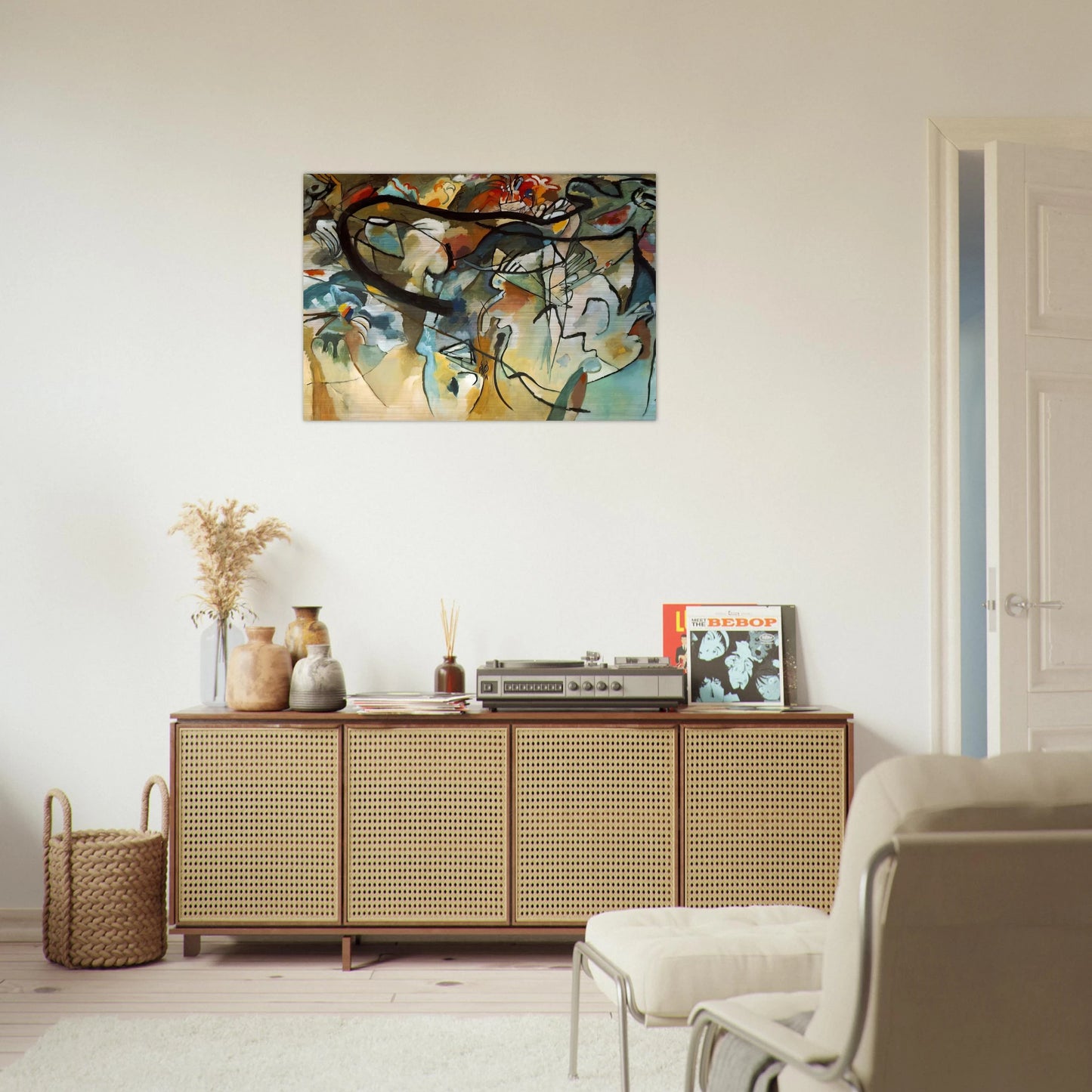 COMPOSITION V 1911 - Wassily Kandinsky Brushed Aluminum Print - 70x100 cm / 28x40 inches | Wassily Kandinsky Aluminum Print | Wassily Kandinsky Prints