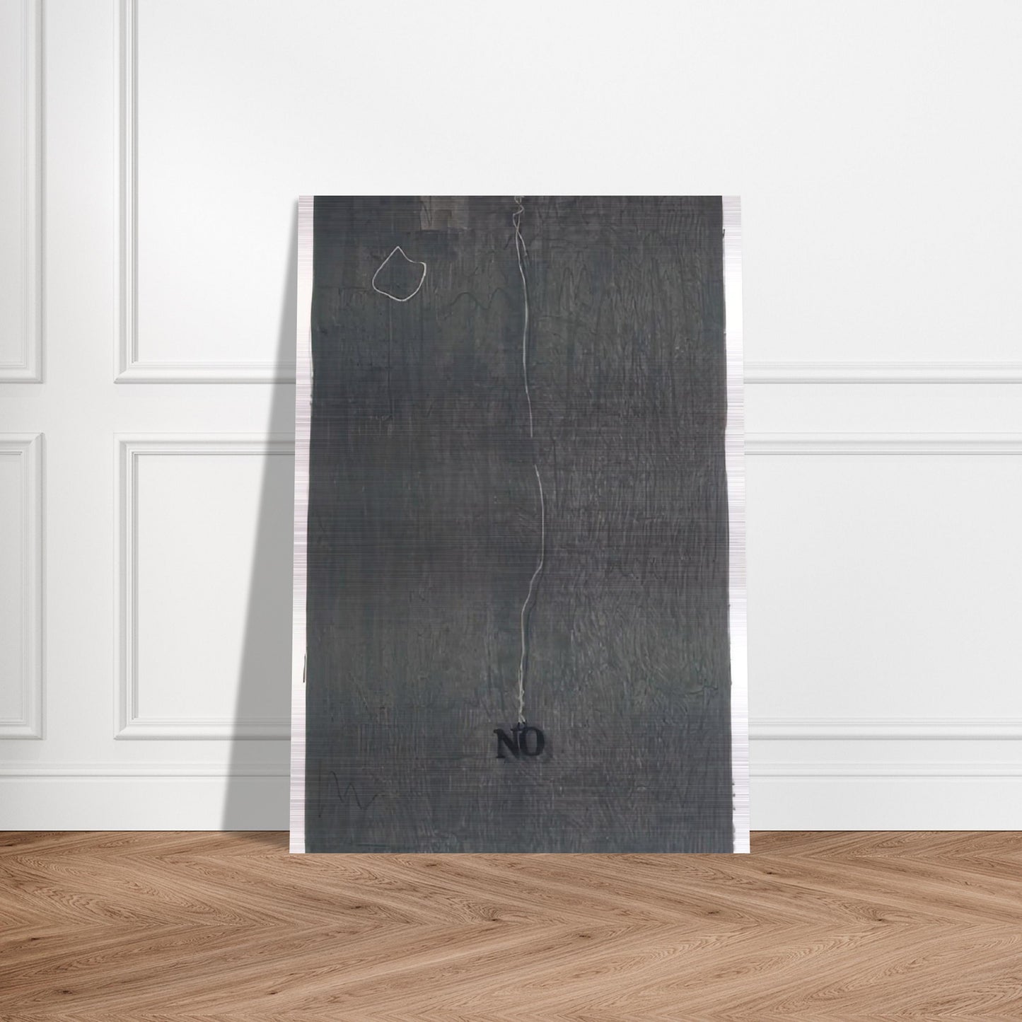 NO 1969 - Jasper Johns Brushed Aluminum Print - 70x100 cm / 28x40 inches | Jasper Johns Aluminum Print | Jasper Johns Prints
