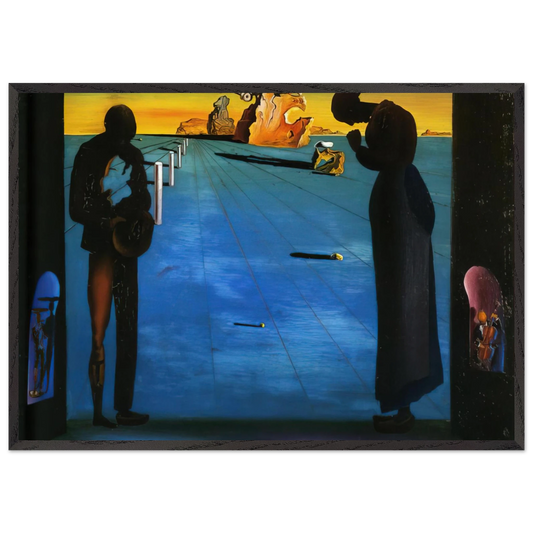 ANGELUS - Salvador Dali 70x100 cm / 28x40 inches Framed Art Print – Black Wooden Frame