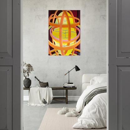 Trajans Edge II - Al Held Brushed Aluminum Print - 70x100 cm / 28x40 inches | Al Held Aluminum Print | Al Held Prints