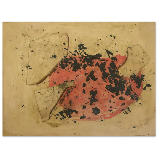 Alberto Burri - Combustione - 1957  75x100 cm / 30x40inches Fine Art Poster