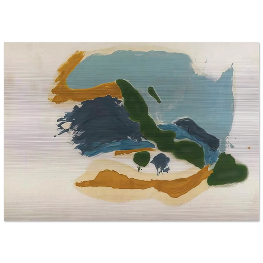 Tuscany - 1963 - Helen Frankenthaler Brushed Aluminum Print - 70x100 cm / 28x40 inches | Helen Frankenthaler Aluminum Print | Helen Frankenthaler Prints