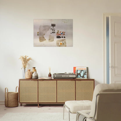 Komposition - 1956 - Julius Bissier Brushed Aluminum Print - 70x100 cm / 28x40 inches | Julius Bissier Aluminum Print | Julius Bissier Prints