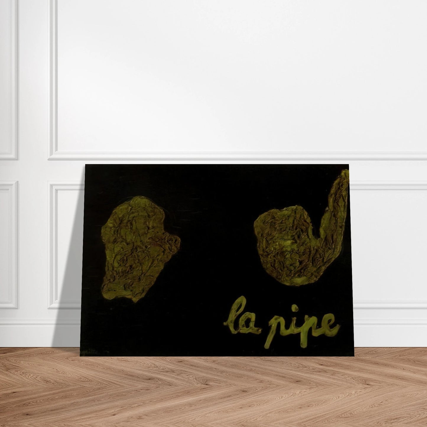 THE PIPE 1927 - Rene Magritte Brushed Aluminum Print - 70x100 cm / 28x40 inches | Rene Magritte Aluminum Print | Rene Magritte Prints