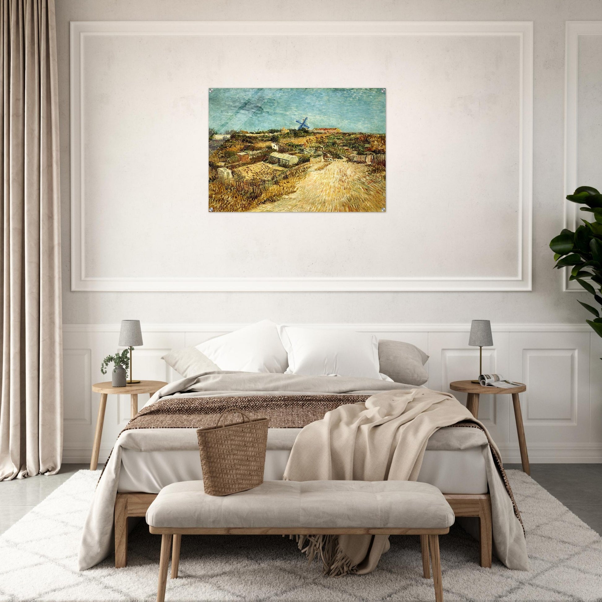Vegetable Gardens in Montmartre - Vincent van Gogh Acrylic Print - 70x100 cm / 28x40″ inches