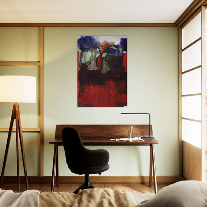 Nulli Secundus - Hans Hofmann Brushed Aluminum Print - 70x100 cm / 28x40 inches | Hans Hofmann Aluminum Print | Hans Hofmann Prints