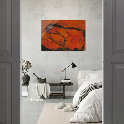 Pega - 1964 - Emil Schumacher Acrylic Print - 70x100 cm / 28x40″ inches