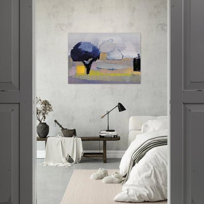 Paysage de Provence - Art Informel - Nicolas de Stael Brushed Aluminum Print - 70x100 cm / 28x40 inches | Nicolas de Stael Aluminum Print | Nicolas de Stael Prints