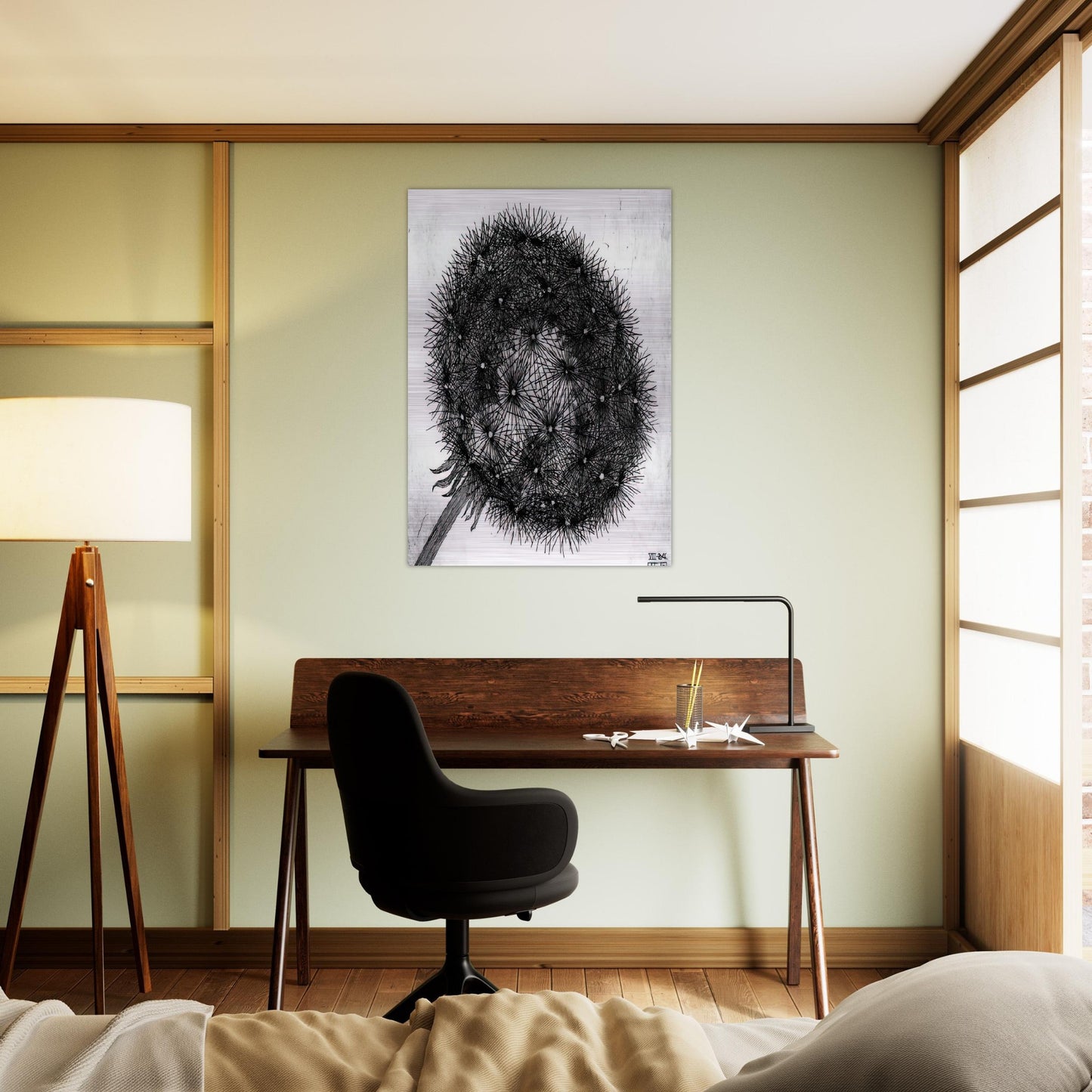 BLOWBALL I - MC Escher Brushed Aluminum Print - 70x100 cm / 28x40 inches | MC Escher Aluminum Print | MC Escher Prints