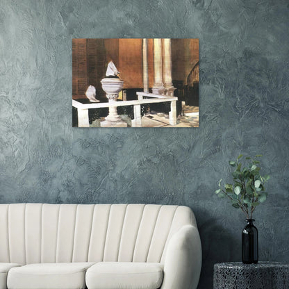 Baptistry of St. John s - Edward Hopper Brushed Aluminum Print - 70x100 cm / 28x40 inches | Edward Hopper Aluminum Print | Edward Hopper Prints