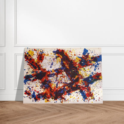 Firewood - Sam Francis Brushed Aluminum Print - 70x100 cm / 28x40 inches | Sam Francis Aluminum Print | Sam Francis Prints