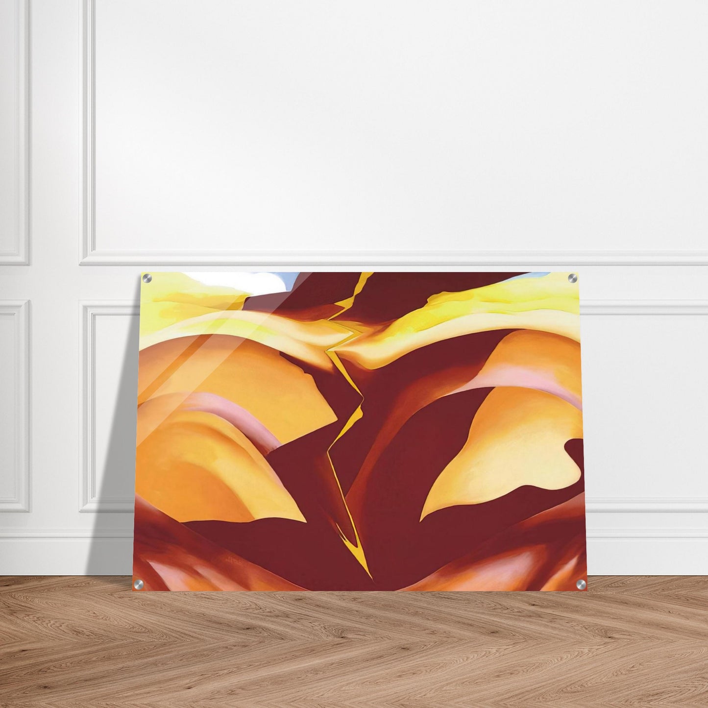 Black Place IV - Georgia O'Keeffe Acrylic Print - 70x100 cm / 28x40″ inches | Georgia O'Keeffe Wall Art | Georgia O'Keeffe Prints