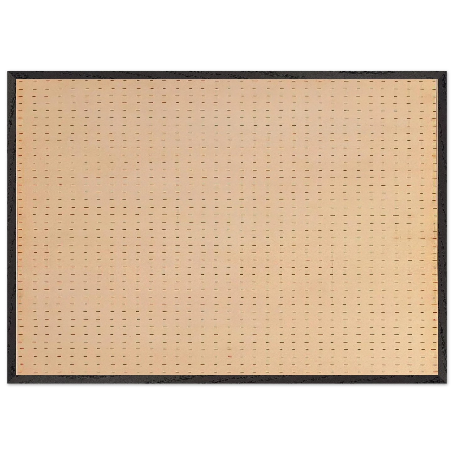 Untitled  White Flower  - Agnes Martin 70x100 cm / 28x40 inches Framed Art Print – Black Wooden Frame