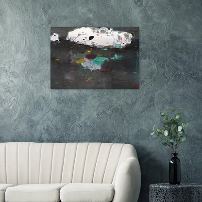 Fishes - 1986 - Wu Guanzhong Brushed Aluminum Print - 70x100 cm / 28x40 inches | Wu Guanzhong Aluminum Print | Wu Guanzhong Prints