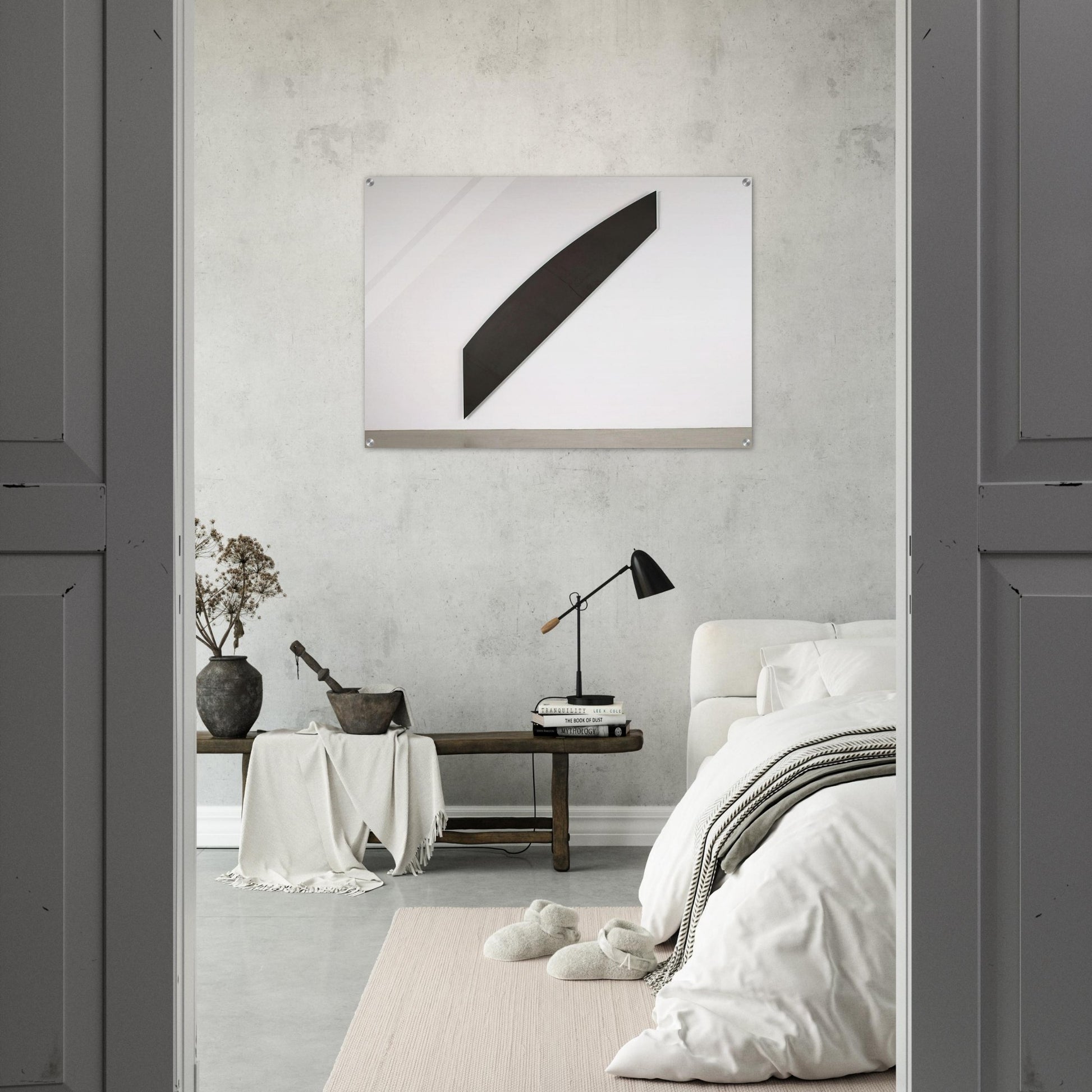 Diagonal with Curve IX - Ellsworth Kelly Acrylic Print - 70x100 cm / 28x40″ inches | Ellsworth Kelly Wall Art | Ellsworth Kelly Prints