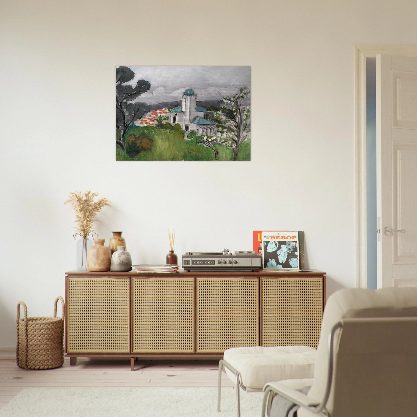 LA VILLA BLEUE 1918 - Henri Matisse Brushed Aluminum Print - 70x100 cm / 28x40 inches | Henri Matisse Aluminum Print | Henri Matisse Prints