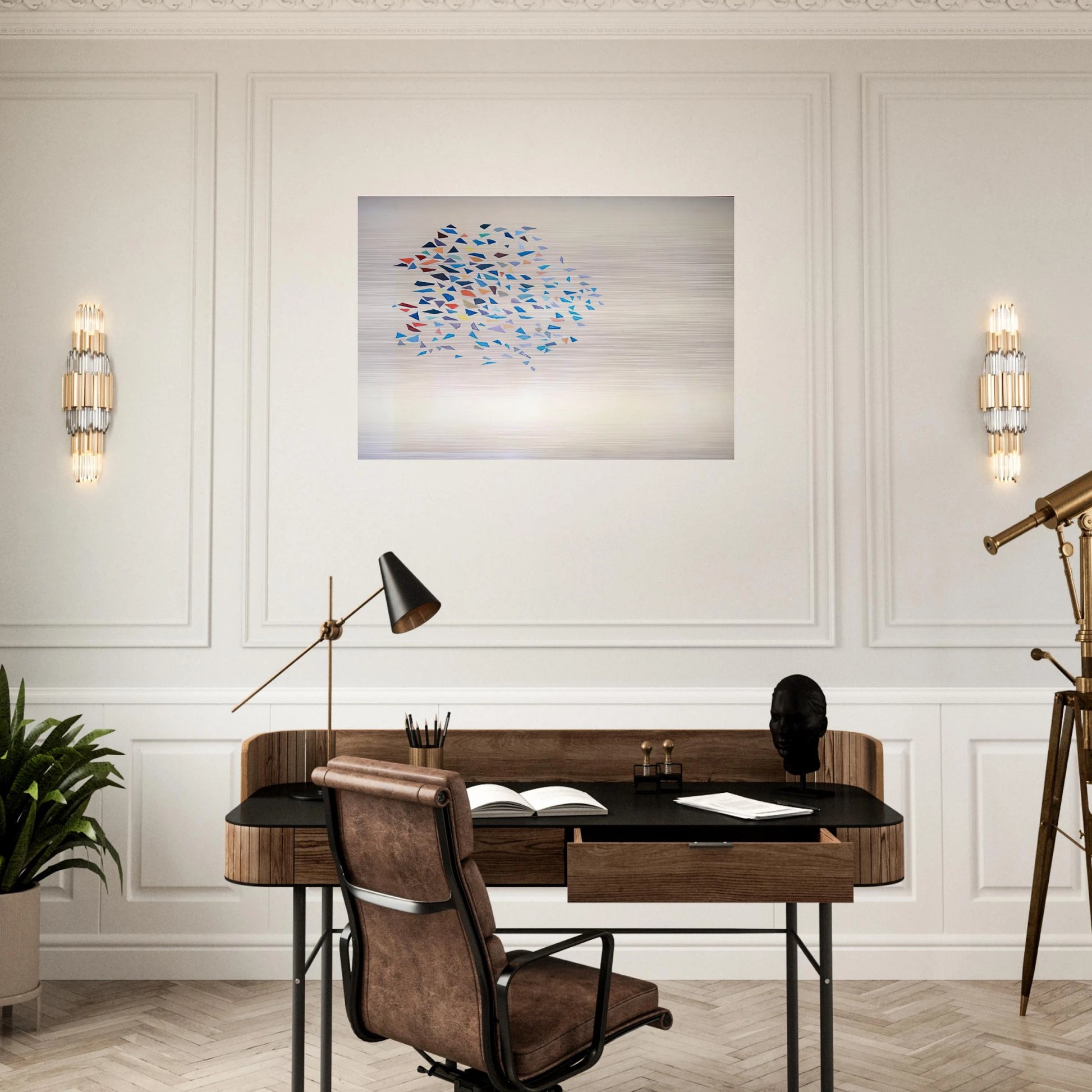 Color Shapes - 1975 - Robert Goodnough Brushed Aluminum Print - 70x100 cm / 28x40 inches | Robert Goodnough Aluminum Print | Robert Goodnough Prints