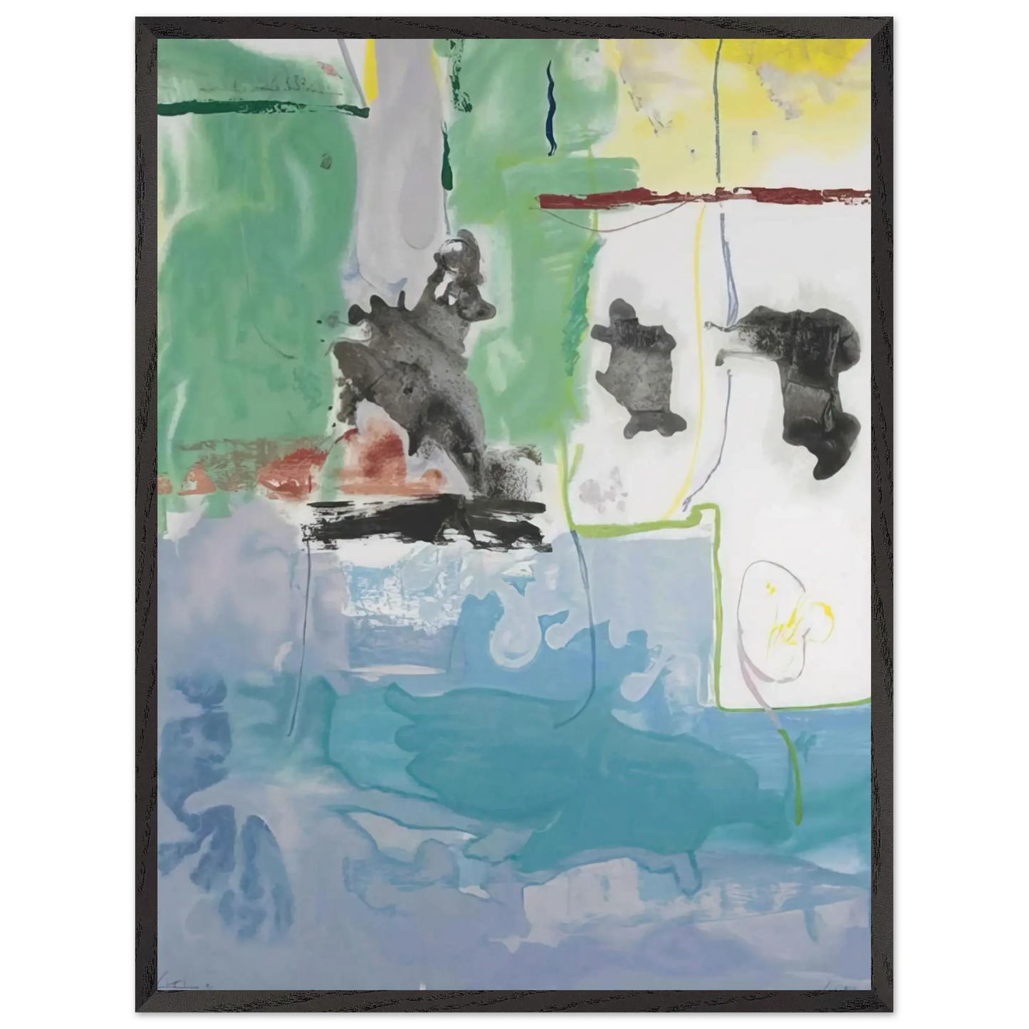 Helen Frankenthaler - West Wind - 1997 Wall art - A2 (42 x 59.4  cm) - Fine Art Poster - -