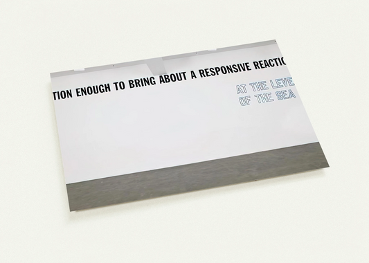 Motion Enough to Bring About... - 2008 By Lawrence Weiner Pack of 10 Post Cards | Lawrence Weiner Post Cards | A6 (10.5 x 14.8 cm) - 4.1 x 5.8 inches