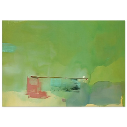 Helen Frankenthaler - Springscape - 1975 Wall art - A2 (42 x 59.4  cm) - Premium Wooden Framed Poster With Fine Art Paper-canvas - Wood frame