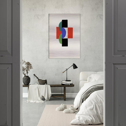 UNTITLED GOUACHE ILLUSTRATION FOR TRISTAN TZARA S LE FRUIT PERMIS 1956 - Sonia Delaunay Brushed Aluminum Print - 70x100 cm / 28x40 inches | Sonia Delaunay Aluminum Print | Sonia Delaunay Prints