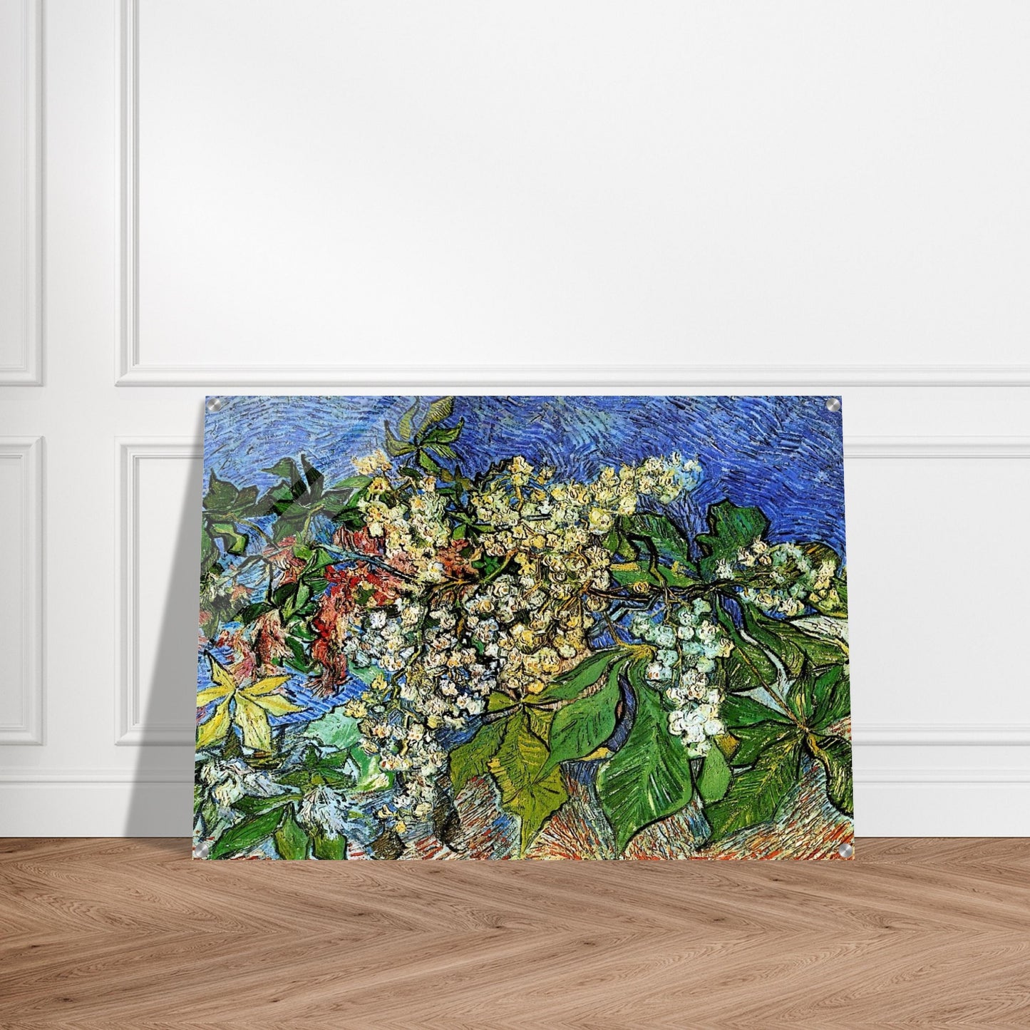 Blossoming Chestnut Branches - Vincent van Gogh Acrylic Print - 70x100 cm / 28x40″ inches | Vincent van Gogh Wall Art | Vincent van Gogh Prints