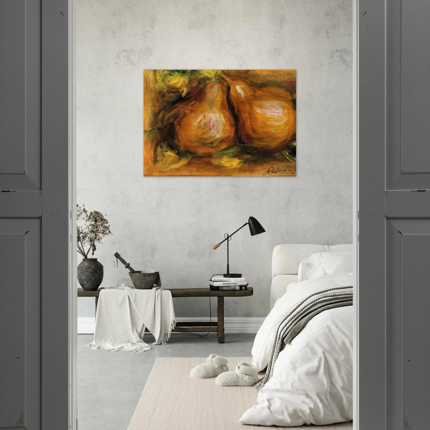 Pears - Pierre-Auguste Renoir Brushed Aluminum Print - 70x100 cm / 28x40 inches | Pierre-Auguste Renoir Aluminum Print | Pierre-Auguste Renoir Prints