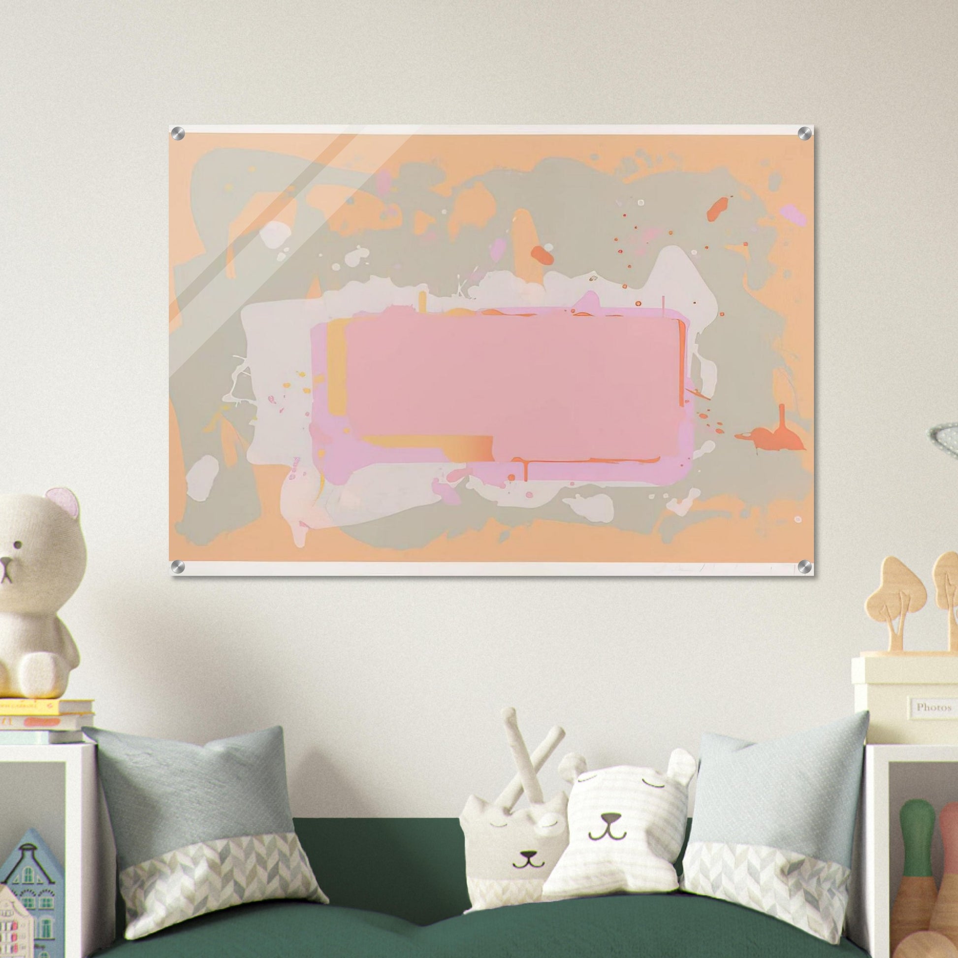 Yellow and Pink - 1971 - John Hoyland Acrylic Print - 70x100 cm / 28x40″ inches