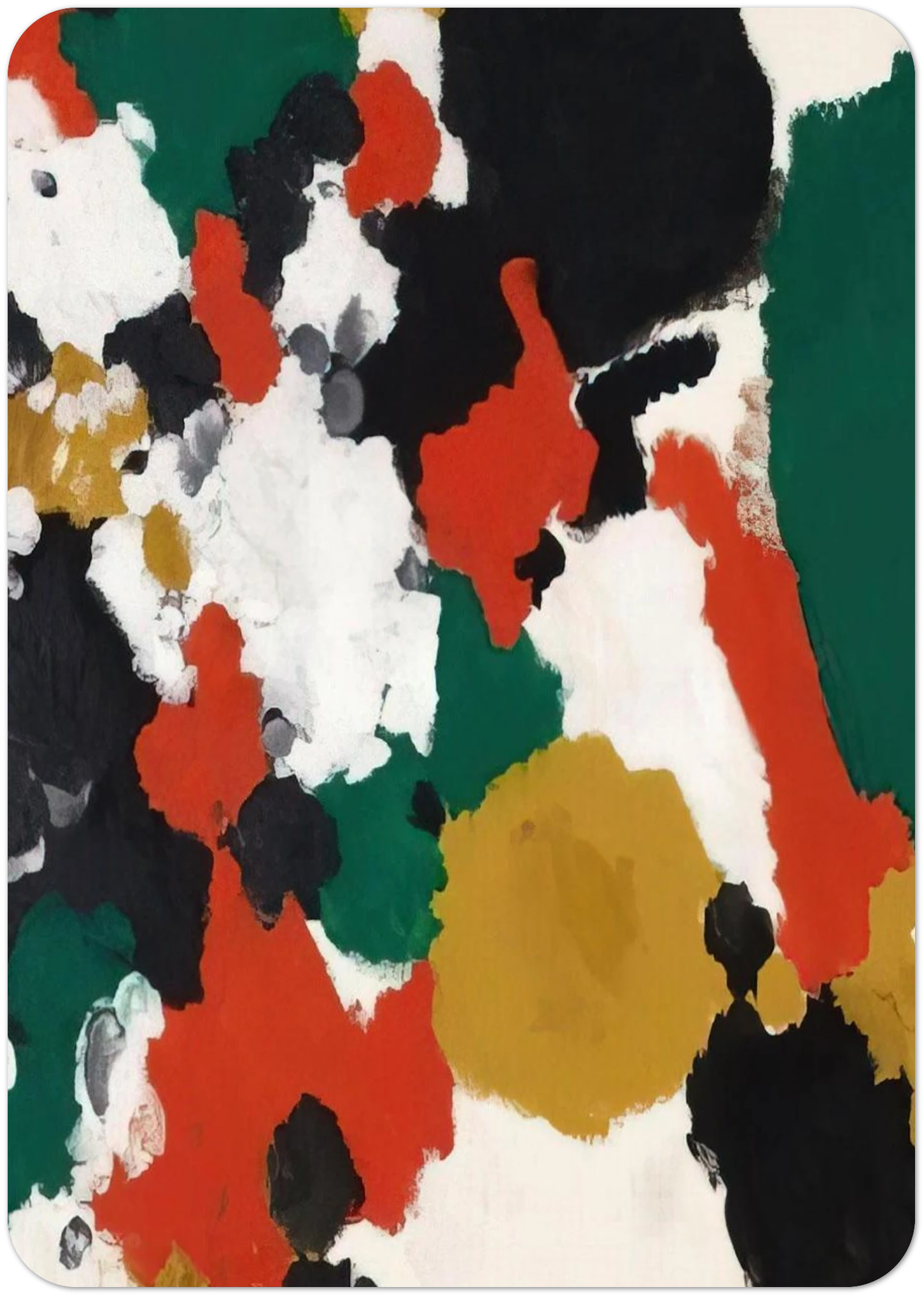 Jota - 1959 By Ernst Wilhelm Nay Pack of 10 Post Cards | Ernst Wilhelm Nay Post Cards | A6 (10.5 x 14.8 cm) - 4.1 x 5.8 inches
