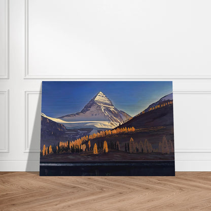Mount Assiniboine. Canadian Rockies - Rockwell Kent Brushed Aluminum Print - 70x100 cm / 28x40 inches | Rockwell Kent Aluminum Print | Rockwell Kent Prints