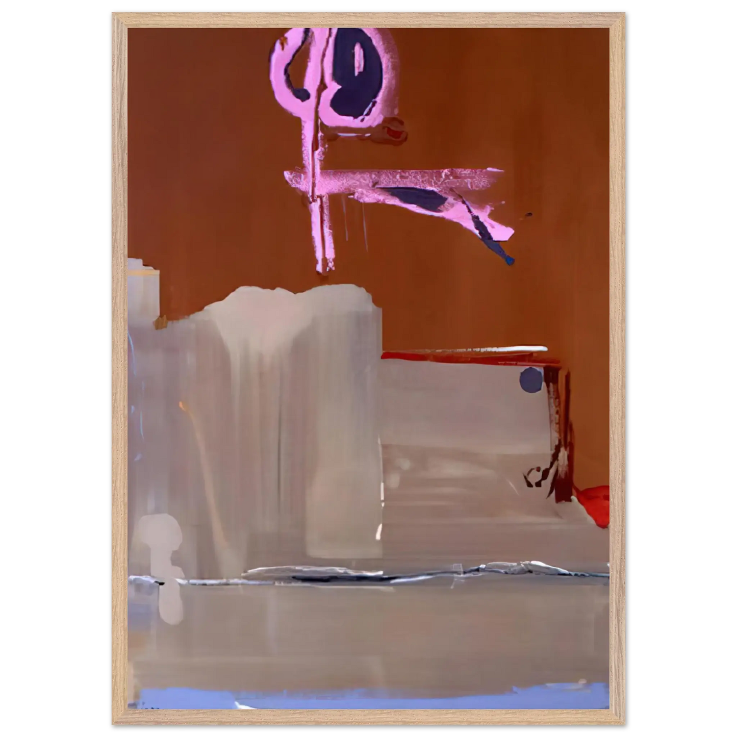 Helen Frankenthaler - Captain s Watch - 1986 Wall art - A3 (29.7 x 42  cm) - Premium Wooden Framed Poster With Fine Art Paper - Black frame