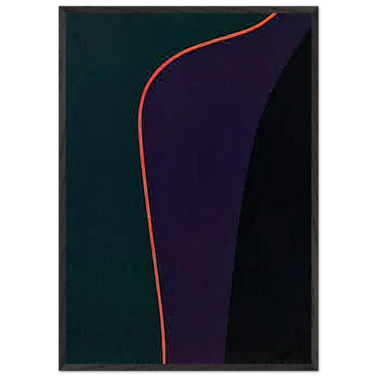 Untitled April 30 - 1977 - Lorser Feitelson 70x100 cm / 28x40 inches Framed Art Print – Black Wooden Frame
