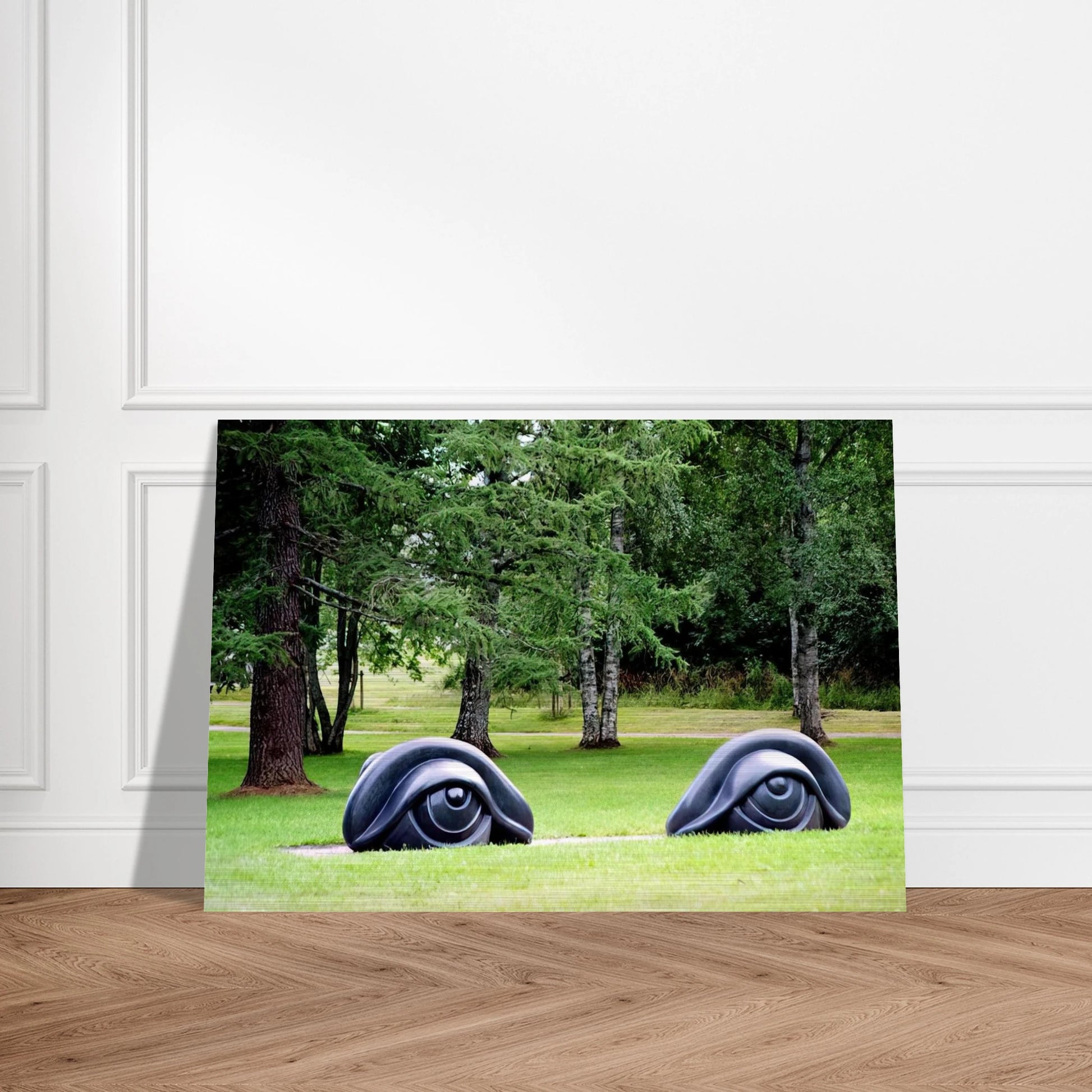 EYE BENCHES II 1997 - Louise Bourgeois Brushed Aluminum Print - 70x100 cm / 28x40 inches | Louise Bourgeois Aluminum Print | Louise Bourgeois Prints