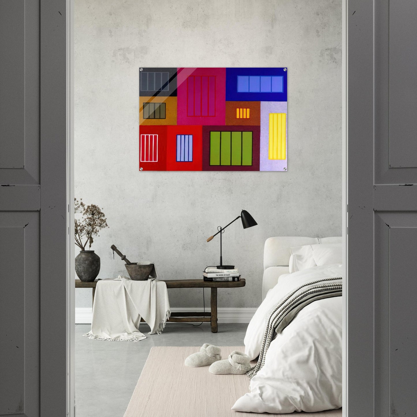 The Time Machine - 2002 - Peter Halley Acrylic Print - 70x100 cm / 28x40″ inches