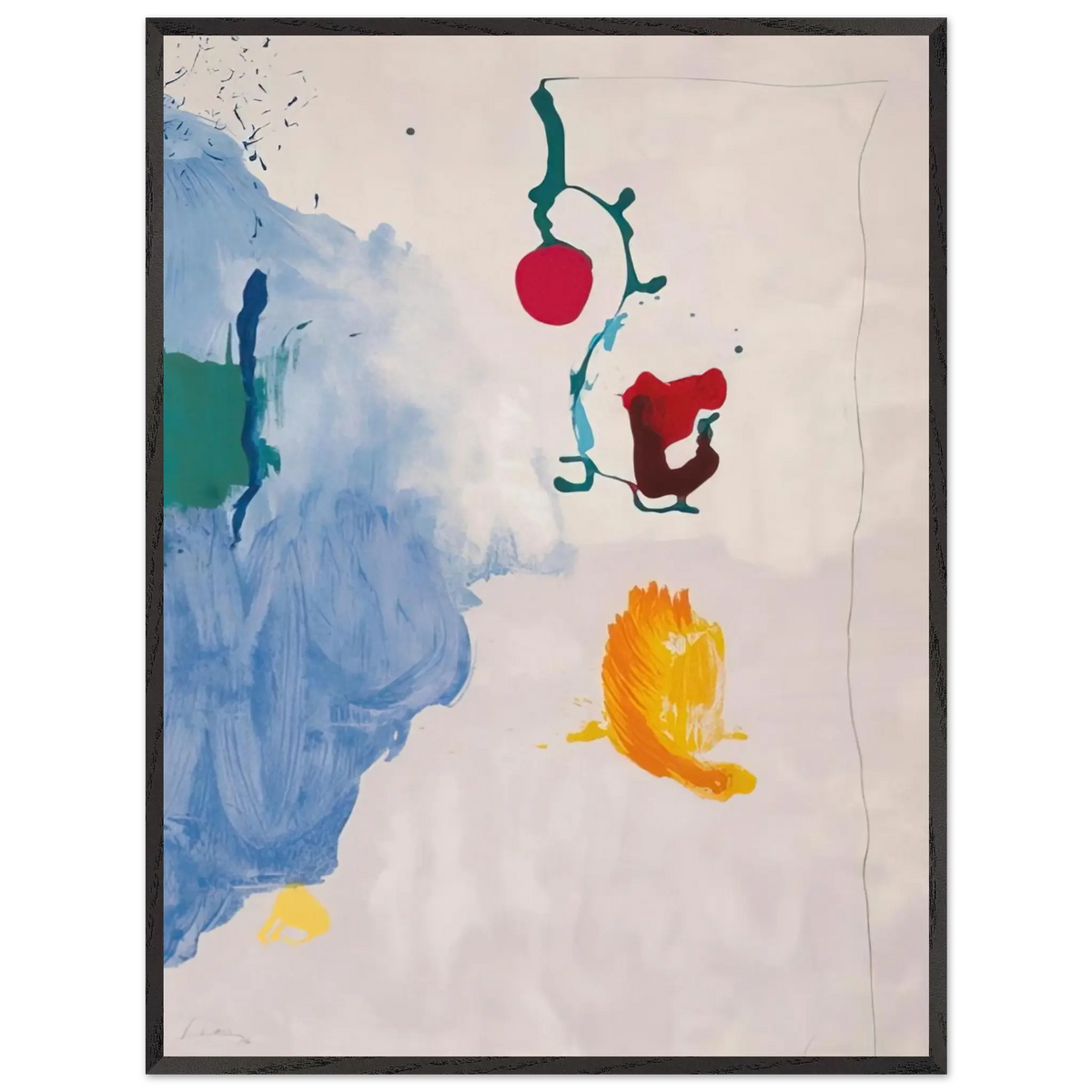 Helen Frankenthaler - Eve - 1995 Wall art - 70x100 cm / 28x40 Inches - Fine Art Poster - -
