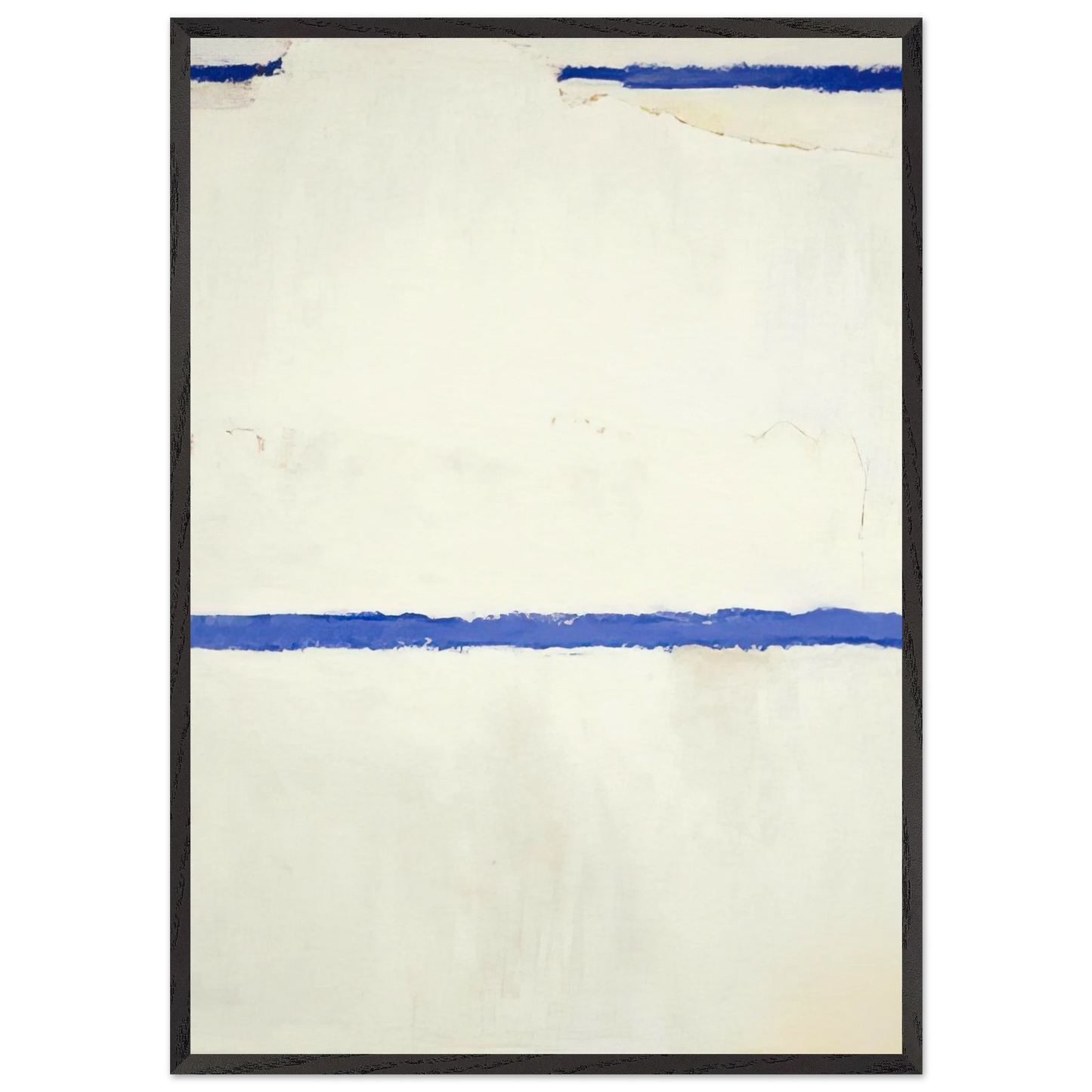 White Sun-Mound - 1963 - Theodoros Stamos 70x100 cm / 28x40 inches Framed Art Print – Black Wooden Frame